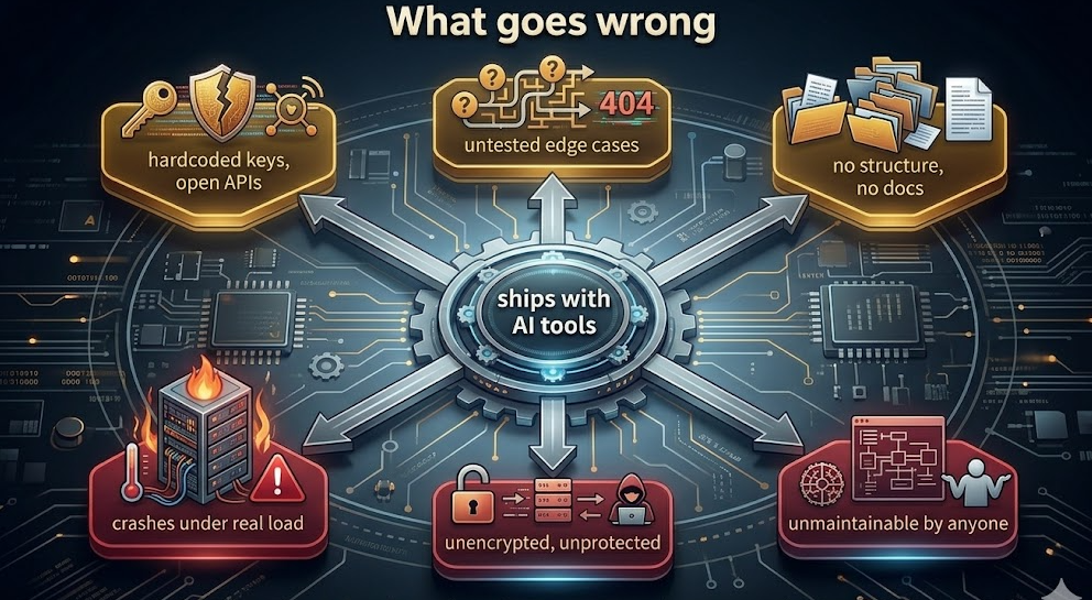 What goes wrong with AI-built apps